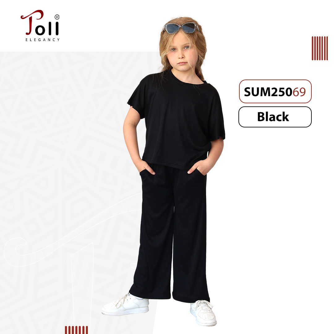 Ribbed Cotton Set for Girls – 2 pieces