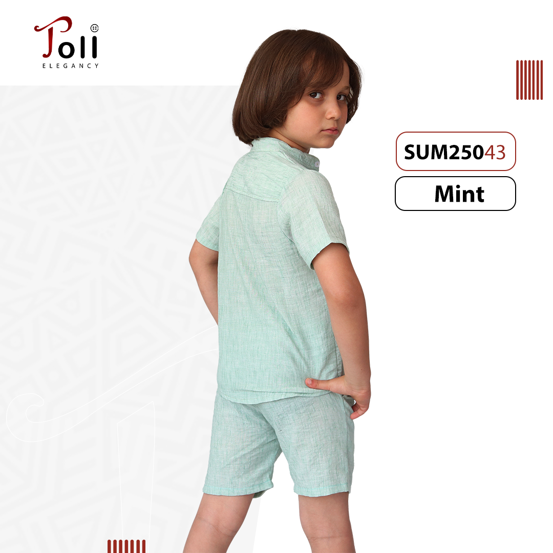 Linen Boys’ Suit – 2 pieces – Shirt & Short