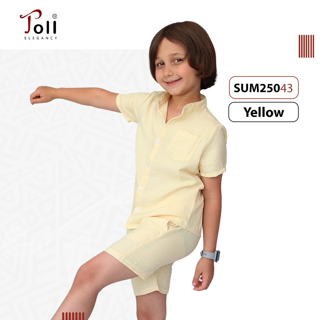 Linen Boys’ Suit – 2 pieces – Shirt & Short