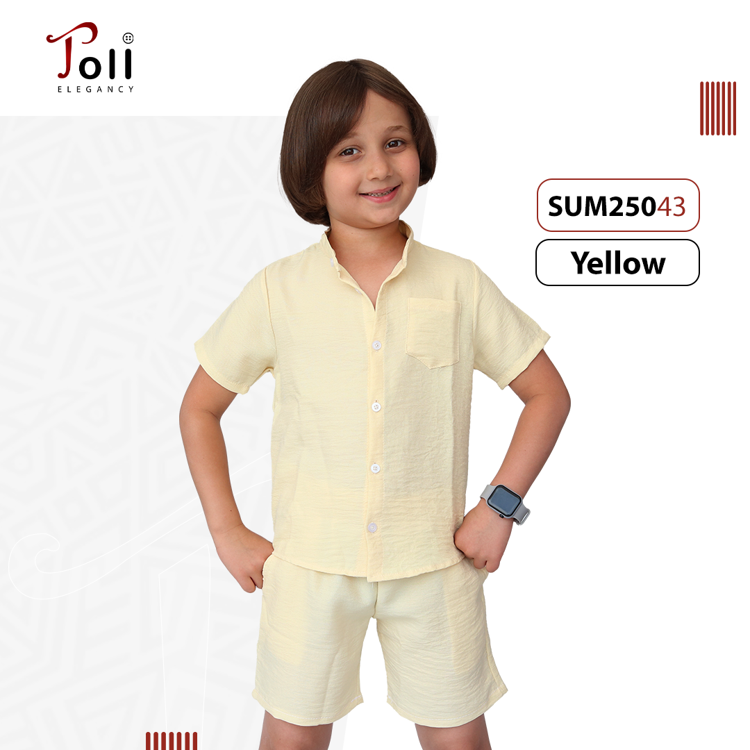 Linen Boys’ Suit – 2 pieces – Shirt & Short