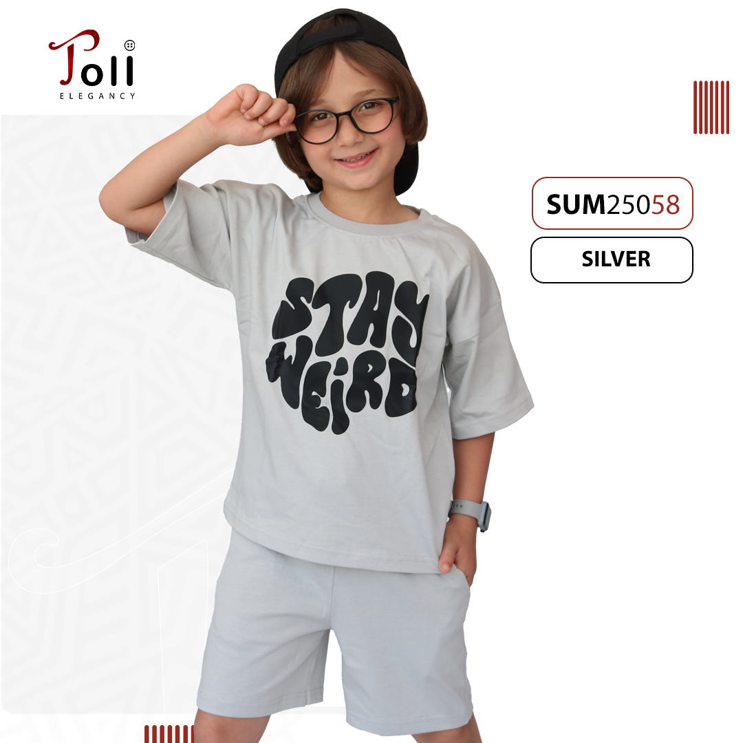 Polyvar Cotton Boys’ Suit – 2 pieces – T-shirt & Short