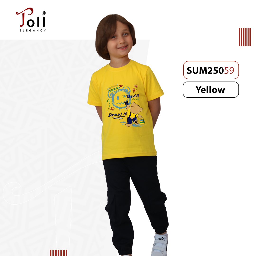 Boys Cotton Printed T-Shirt – Custom Print Options