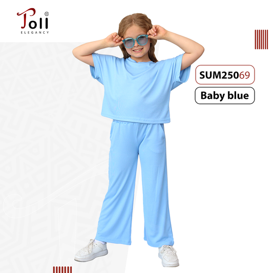 Ribbed Cotton Set for Girls – 2 pieces