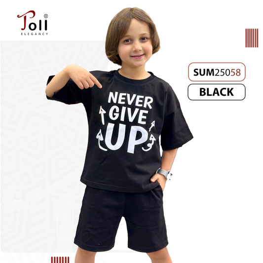 Polyvar Cotton Boys’ Suit – 2 pieces – T-shirt & Short