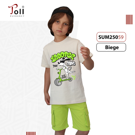 Boys Cotton Printed T-Shirt – Custom Print Options