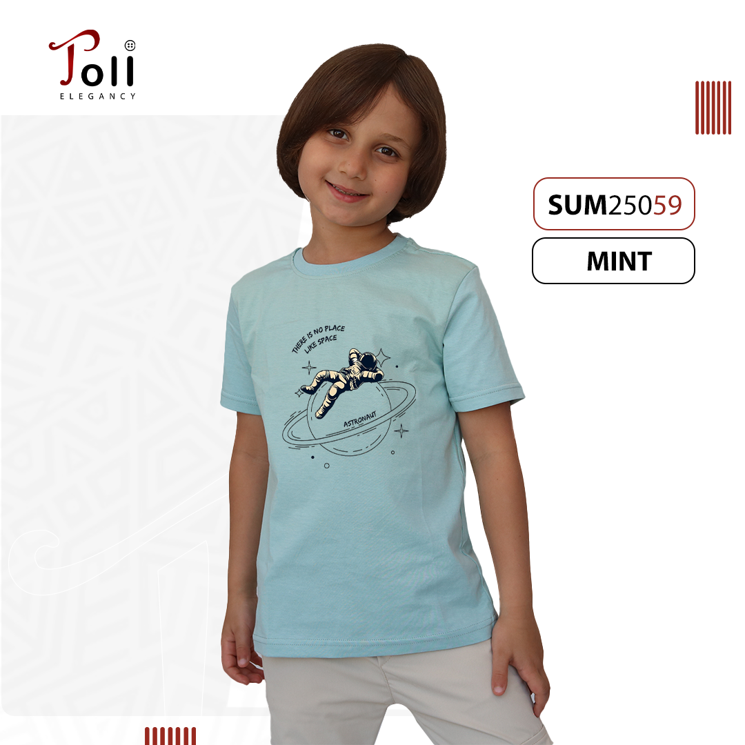 Boys Cotton Printed T-Shirt – Custom Print Options