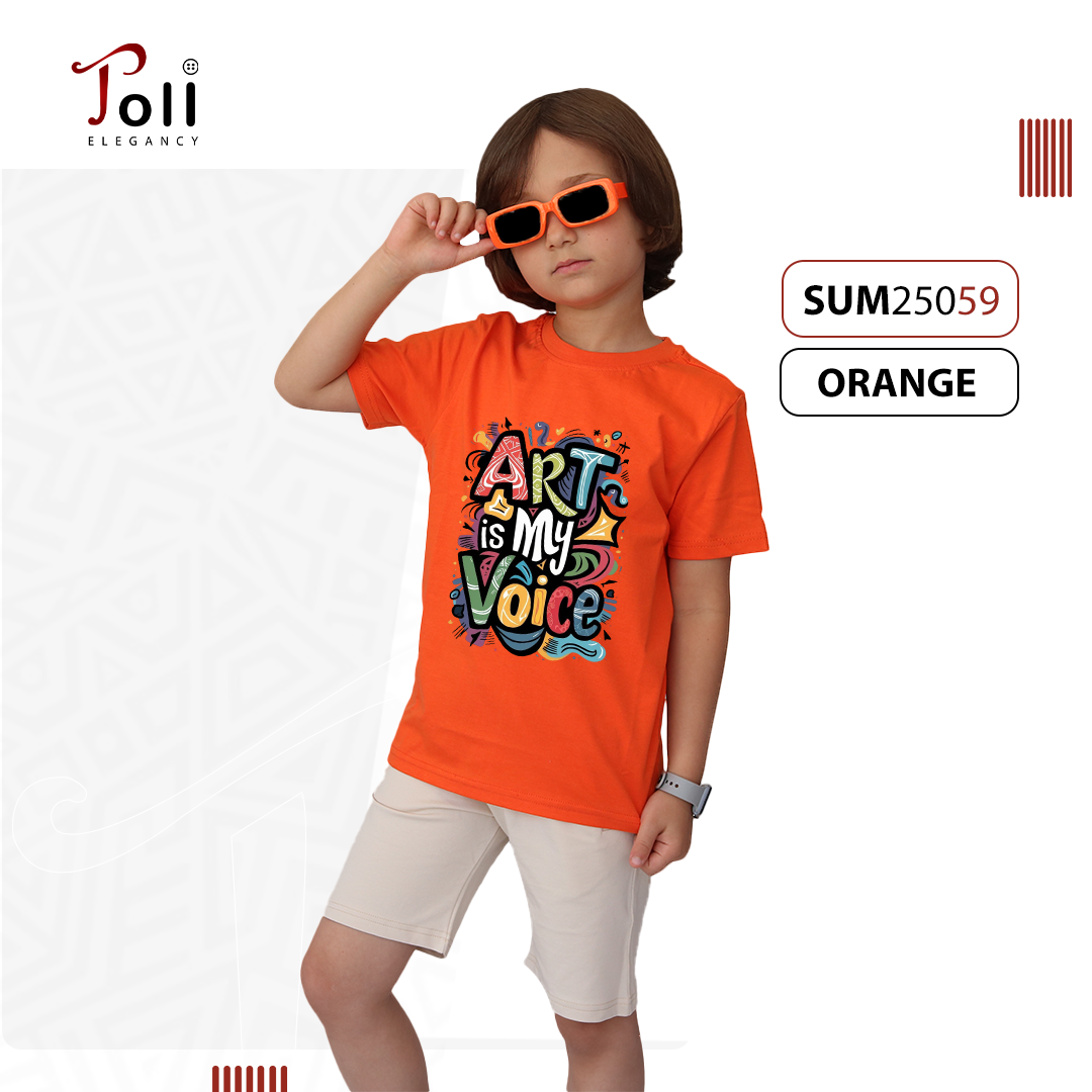 Boys Cotton Printed T-Shirt – Custom Print Options